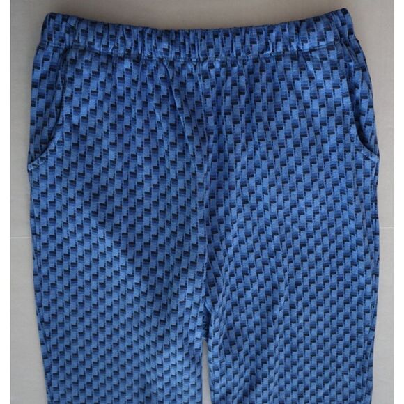 Monrow Women Sz S Blue L/S Button-Up Shirt & Jogger Pants Oversized 2-Pc Set - Picture 10 of 14